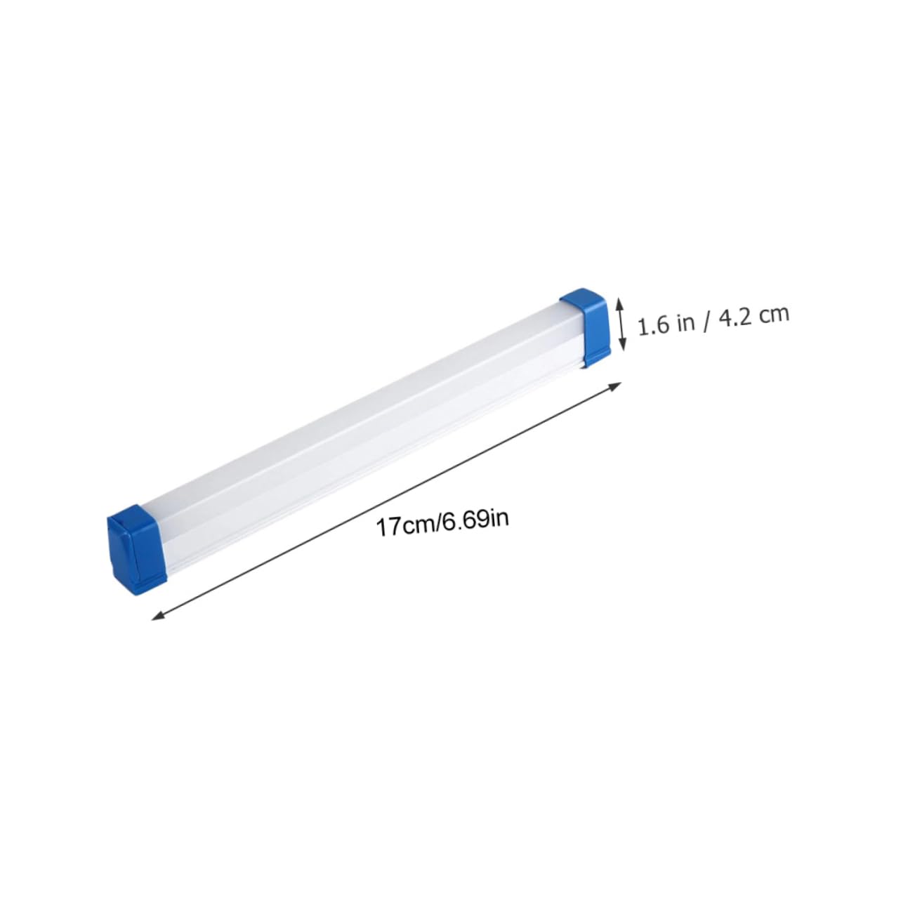 Angoily Luz Led De Emergencia Usb Recargable, Lámpara Bajo Mostrador 20w 17cm 1200ma 3 Niveles De Brillo, Luz De Armario Portátil Inalámbrica Para Interior y Cocina, Pack 2 Unidades