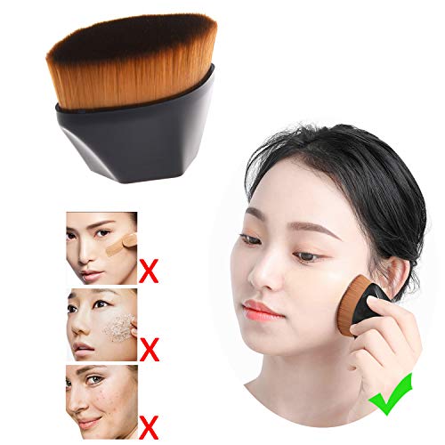Diamond Shield Powder Foundation Brush - Flat Top Kabuki Makeup Brush #TOP5