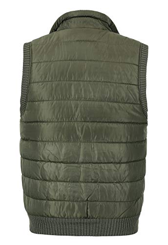 Image of Spanye Men's Casual Vest Padded Puffer Jacket Vests Stand Collar Plus Size Warm Sleeveless Coat