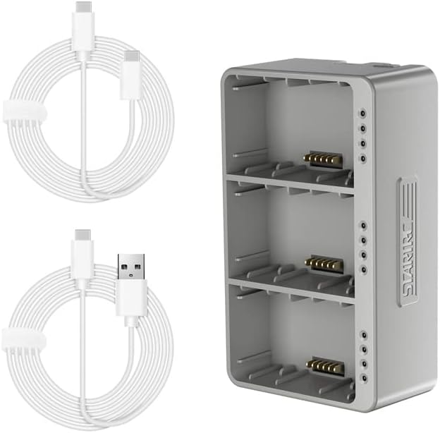 Miniatura 8 de Charger for DJI Mini 3 / Mini 3 Pro,Intelligent USB Battery Charging Station for DJI Mini 3 Pro (Sequential Charge of 3 Batteries),USB-C / USB-C-A