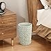 Endymion 2 Gallon Wicker Trash Can,Boho Decorative Small Bathroom Trash Can,Waterproof Round Waste Basket for Bedroom,Office