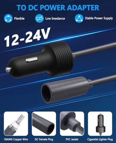 Image of EAGWELL Starlink Mini Cable Car Adapter with Step Up Converter