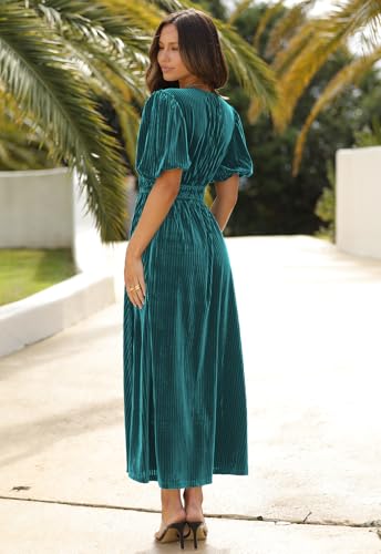 Image of Maxigerui Women's Velvet Maxi Dress Formal Dresses for Wedding Guest Dress