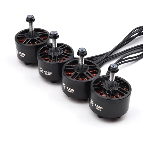 Moteurs sans balais GF-4320 350KV pour drone classe X de longue portée 6-12S (Pack de 4)