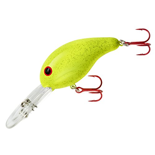 BANDIT LURES 3D47 300 Crankbait 8-12-Feet, 1/4-Ounce, Chartreuse Sparkle