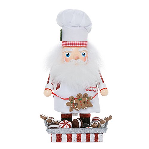 Kurt Adler Hollywood Santa Gingerbread Chef Nutcracker, 12-Inch