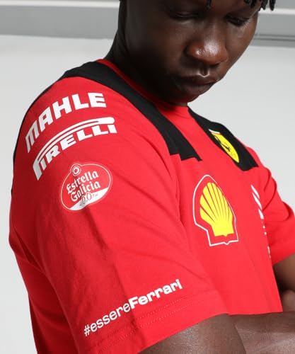 PUMA Scuderia Ferrari - Camiseta Equipo 2023 Carlos Sainz - Rojo - Hombre - Talla: XL