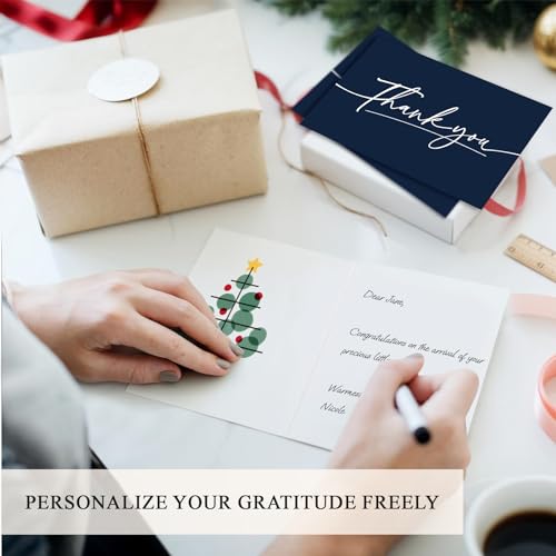 Taja T055-THX-NAVY Thank You Cards With Envelopes 24 Pack thumb #4