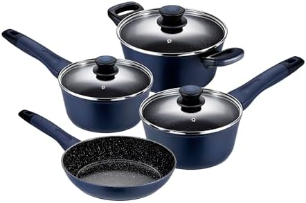 Oxford Conjunto De Panelas Em Alumínio Forjado 4 Peças Everyday A...