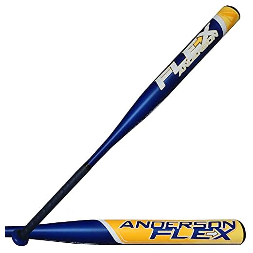 Anderson Flex Slowpitch Softball Bat 2022 Model - Dual Stamp USA/ASA & USSSA – ½ oz End Loaded Single-Wall Alloy (34"/30OZ)