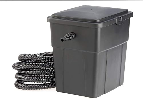 Pontec 51226 PondoClear Set 4000 - Mehrstufiges Filtersystem aus Durchlauffilter und UVC-Einheit (7 Watt) / Komplettset, Blau