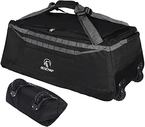 REDCAMP 140L Duffle Bag with Wheels, Extra Large Foldable Travel Duffel Bag Luggage with Rollers… REDCAMP 140L Duffle Bag with Wheels, Extra Large Foldable Travel Duffel Bag Luggage with Rollers…