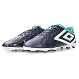 Ojales: 6. Umbro - Botines de Terreno Firme Velocita 6 Club con Cordones para Hombre (43 EU) (Blazer Azul Marino, Blanco, Bahía de Látigo)