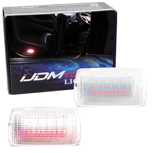 Lámpara LED blanca con destello rojo para puerta lateral miniatura 1