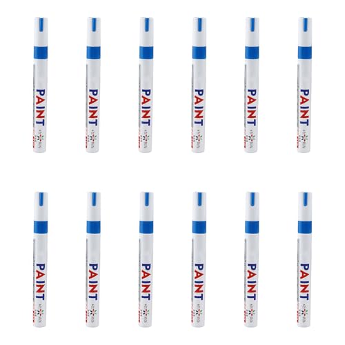 KAKASEA (カカセア) ペイントマーカー 油性ペイントペン 速乾ガラスペン ゴールド 油性マーカー 12本 木製金属用