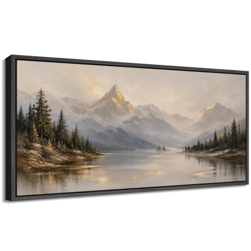 Image of MUDECOR Extra Large Framed Canvas Print Wall Art Pine Art for Living Room