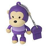 Baby Milo Monkey 4gb USB Flash Drive - Purple
