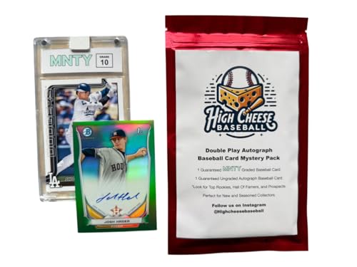 High Cheese Baseball Double Play Mystery Pack with Graded MNTY Card, Ungraded Autograph Baseball Card