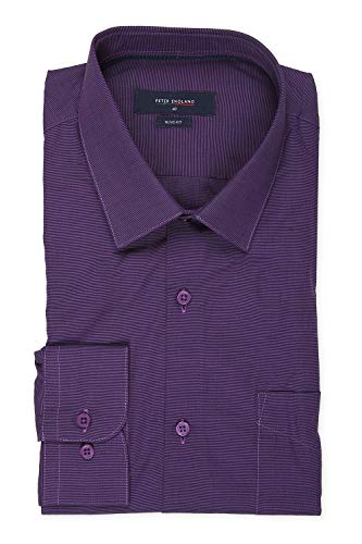 Image of Peter England Men's Solid Regular Fit Formal Shirt
