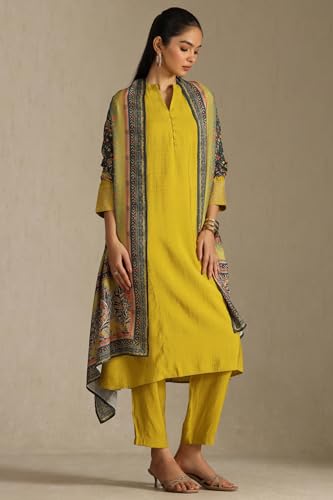 Image of Soch Womens Silk Blend Woven Design Suit Set