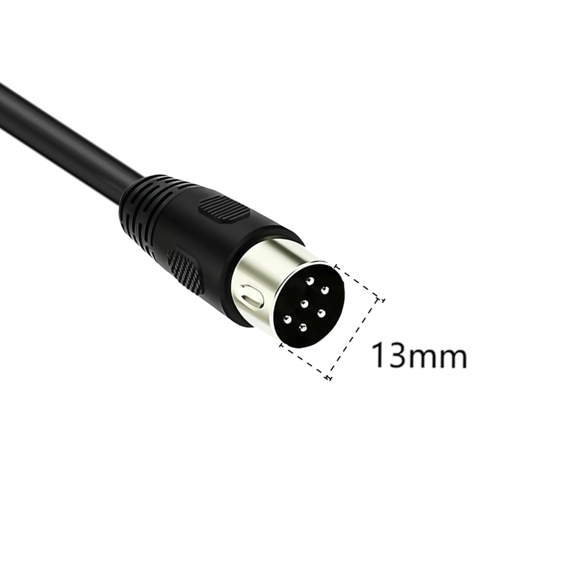 Kabel DIN 6-pinowy męski do męskiego 6-pinowy adapter kabla MIDI do syntezatora instrumentów klawiatury mikrofonu i studia muzycznego domowego (1 metr/3,3 stóp)