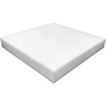 Foamma 4" x 20" x 22" High Density Upholstery Foam Padding, Thick-Custom Pillow, Chair and Couch Cushion Replacement, Craft Foam Supplies for Seat Repair