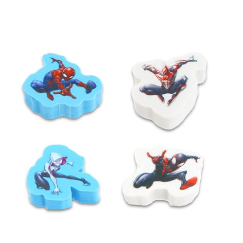 Image of Spiderman Pencil Case & Stationery Bundle - Kids School Supplies with Pencil Case, Erasers, Stickers & More