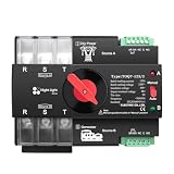FUCCEOGJ Din Rail 3 Phase ATS 3P 63A 100A 125A 220V 230V Dual Power Automatic Transfer Electrical Selector...