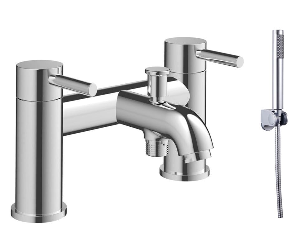 Robinet mitigeur de baignoire KINGBATH chromé avec kit douche
