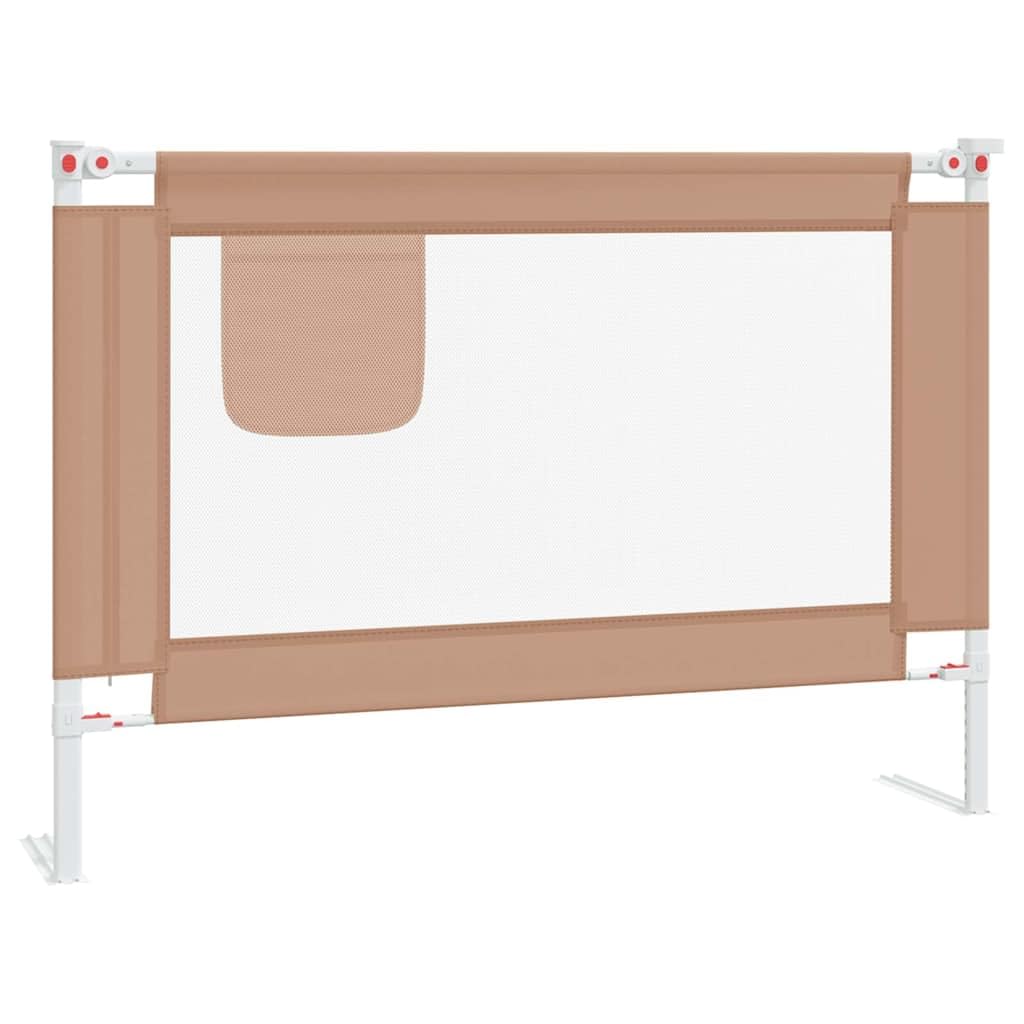 Bettgitter Kleinkind Rausfallschutz 90x25 cm Taupe Stoff