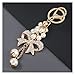 ZAOPP Mode Metal Bow Imitation Perle Porte-clés Clé for Fille Sac à Dos de Voiture Pendentif Clé (Color : Eh13189bs)