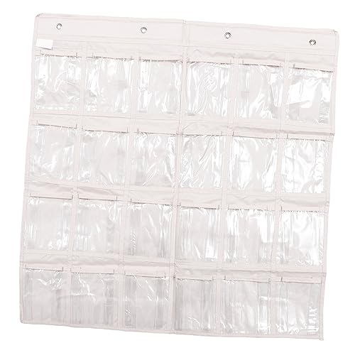 WEKADRIN 1pc Clear Hanging Wall Pouch Organizer for Phones Sundries Cell Storage -saving Over-door Design for Apartments Homes
