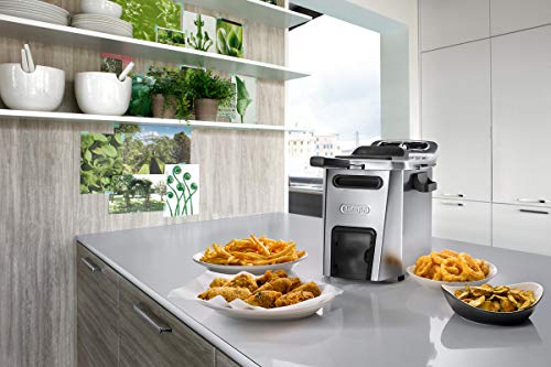 De’Longhi PremiumFry F44532.CZ Kaltzonen Fritteuse, 1,5 kg Fassungsvermögen, Easy Clean System, Kaltzonen Heizelement… – Bild 3