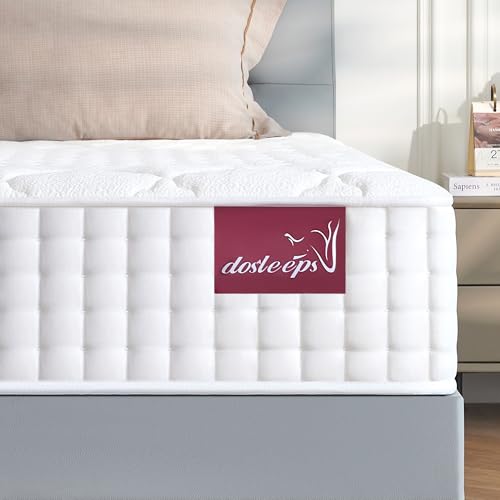 dosleeps Super King Mattress 6FT | 10 Memory Foam & Pocket Sprung | 9-Zone Orthopedic Support Breathable Cover Motion Isolation Medium Firm Edge Support 180x200x25cm