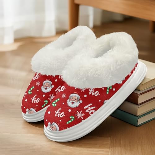 House Slippers for Women Men Cozy Fluffy Warm Winter Slippers Fuzzy House Shoes Memory Foam Cozy Non-Slip Shoes2