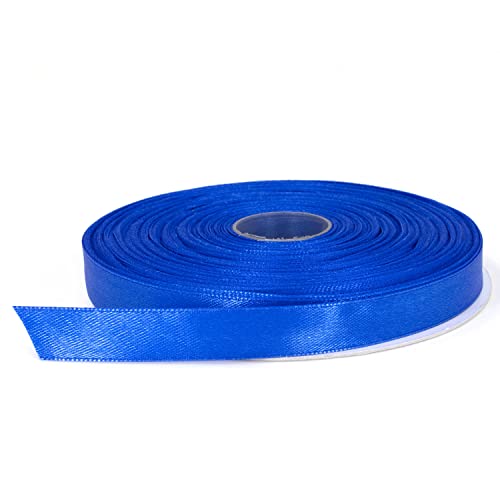 Stuffvisor Royal Blue Satin Ribbon, 1/2 Inch X 50 Yards, Double Face Solid Color Ribbon Roll, 100% Polyester Ribbon For Gift Wrapping, Crafts, Hair And Multiple Decorations #TOP5