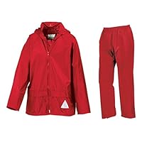 Kids weatherguard jacket and trouser red age 11-12