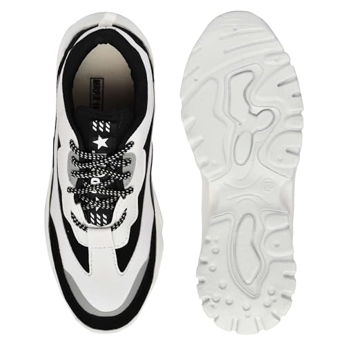 Image of SUSON Women's Synthetic Leather Sneakers Shoes