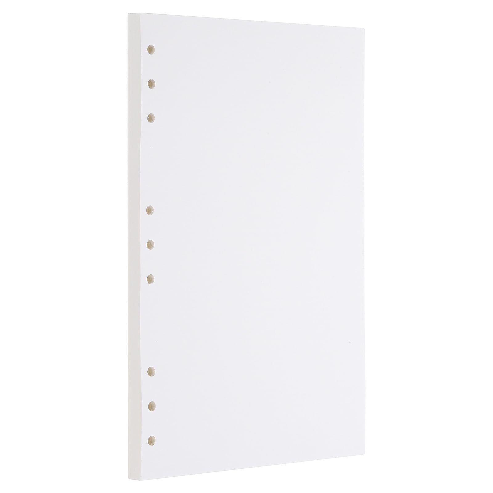 PATIKIL B5 Blank Refill Paper, Loose Leaf Paper 9 Hole Planner Refills for 9 Ring Refillable Binder Notebook Paper Filler Planner Inserts Office Diary Journals, 80 Sheets/160 Pages, White