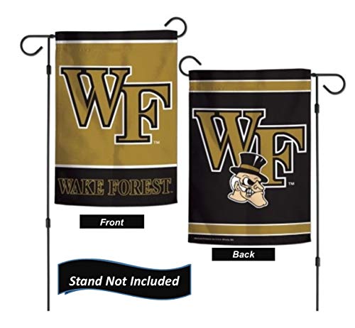 Wake Forest Deacons Garden Flag 12.5 x 18 Inch Double Sided College Yard Banner Flag Is Printed in the USA and Licensed by Wincraft