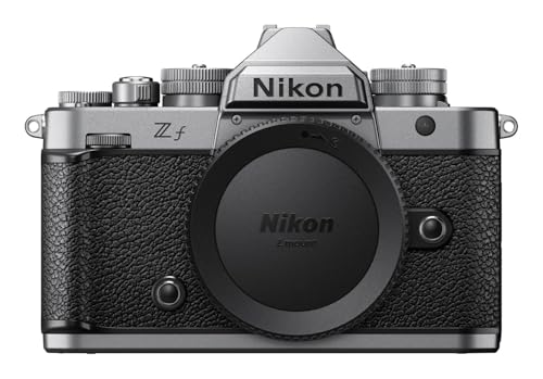 Nikon boitier Nu Z f Silver, Appareil Photo Numérique Hybride Plein Format (24,5 MP, 4K/30p, Rafale 14 i/s en RAW ou 30 i/s en JPEG, stabilisation du capteur, Double Slots SD