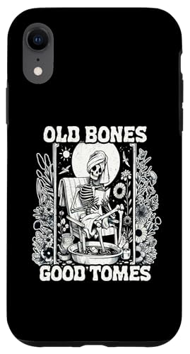 Old Bones Good Tomes Book Lover Bookworm �X�P���g���u�b�N �X�}�z�P�[�X iPhone XR �p