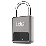 Link-N 南京錠 スマートロック スマートキー 指紋認証 鍵 マスター鍵付属