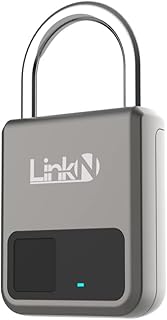 Link-N 南京錠 スマートロック スマートキー 指紋認証 鍵 マスター鍵付属