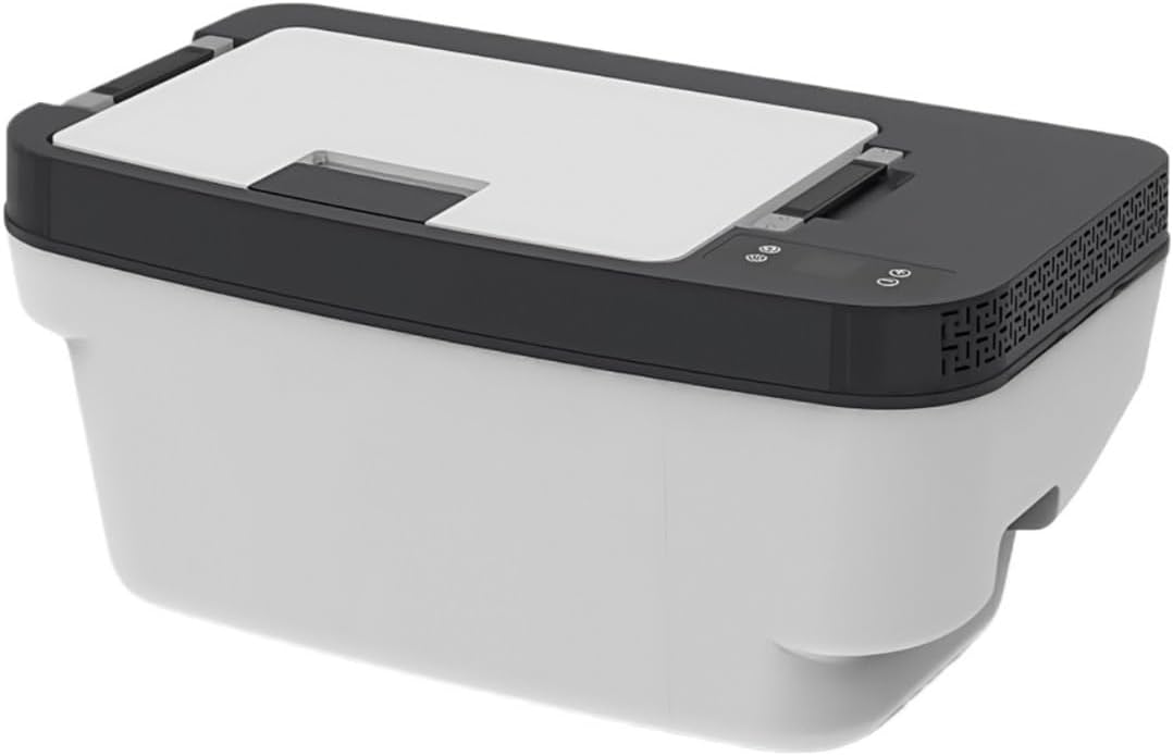 Car Refrigerator, Compatible with Tesla Model Y/3/X, Portable Compressor Freezer Quart, Dual Zone Electric Cooler and Warmer, Car Fridge APP Intelligent Temperature Control(Model 3)