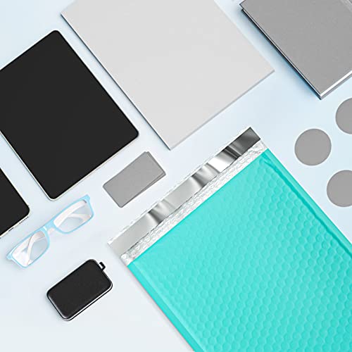Metronic Bubble Mailer, 8.5X12 Inch 25 Pack Padded Envelopes,Self-Seal Waterproof Shipping Bags, Padded Mailers For Packaging,Shipping,Small Business, Boutique, Teal Bulk #2 #TOP6