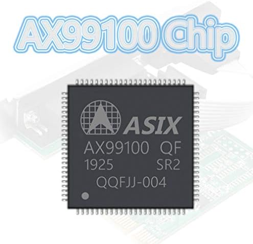 CERRXIAN PCIe to RS232 Combo Serial Parallel Expansion Card DB9 Serial+DB25 Parallel to PCI-E 1x Controller Card