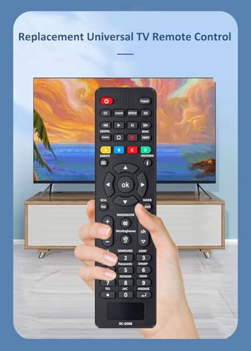 (Pack of 2) Universal TV Remote Control Replacement for TCL, Samsung, Insignia, LG, Hisense, Sony, Philips, Vizio, Sharp, Panasonic, Sanyo and Other Brands LCD LED 3D HDTV Smart TV Remote