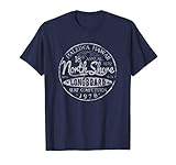 Long Board North Shore Surf Vintage Hawaii Beach T-Shirt