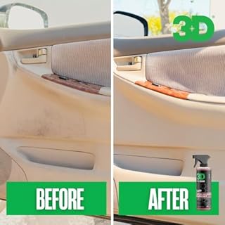 3D LVP Interior Cleaner - Removes Dirt, Grime, Grease, Oil & Stains from Leather, Vinyl & Plastic - Great for Seats, Steering Wheels, Door Panels, Dashboards - Car, Office, Home Use 16oz.
